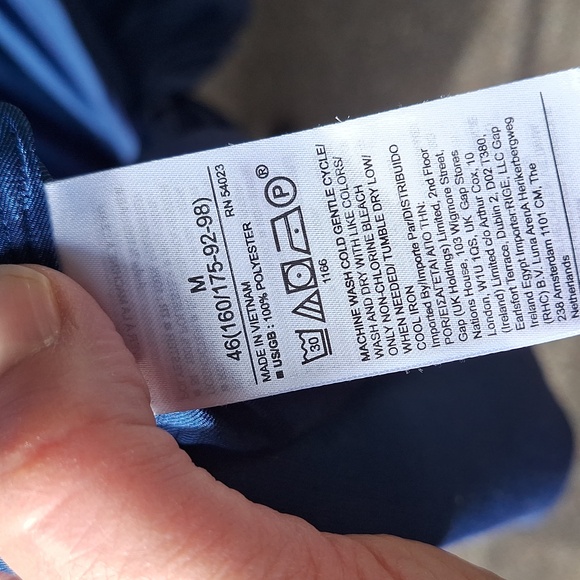 Banana Republic Blue Tiered Long Sleeve Maxi Dress Size Medium - Picture 11 of 16